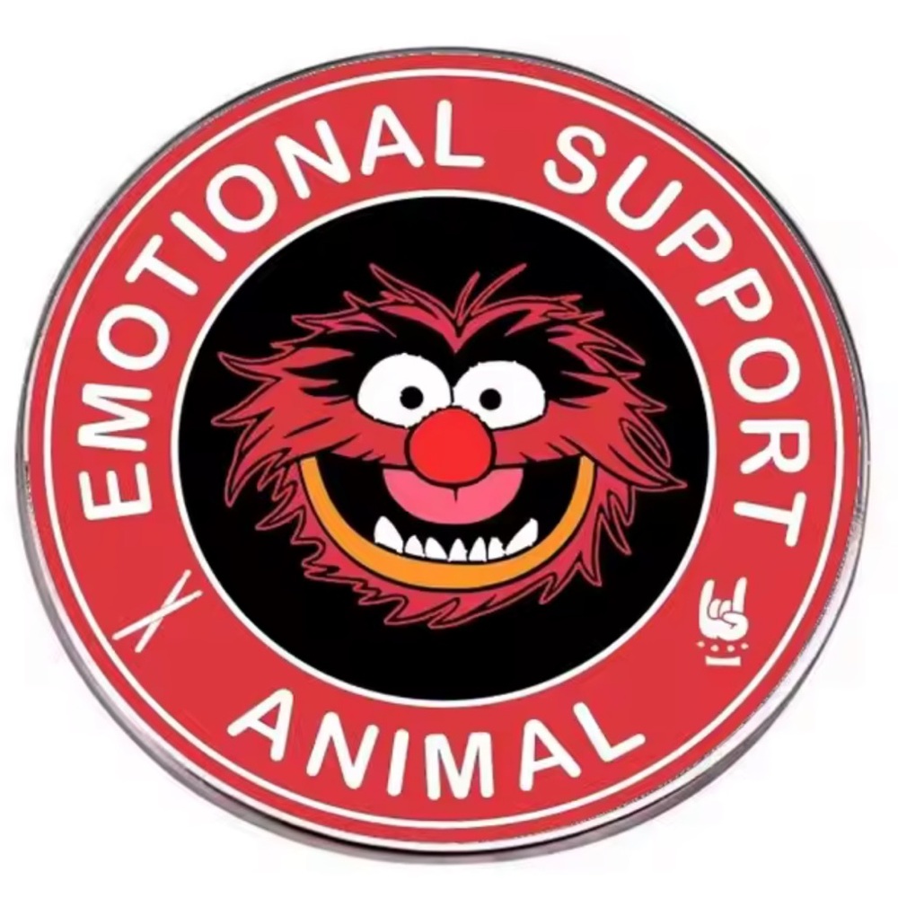 Animal From The Muppets, Emotional Support Animal Enamel Metal Pin